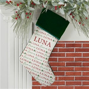 Personalized Pet Christmas Stockings - Pawfect Pet - Green - 37675-G
