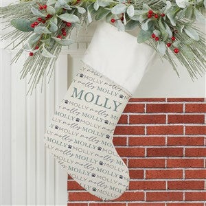 Pawfect Pet Personalized Ivory Christmas Stockings - 37675-I