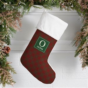 Christmas Custom Pattern Personalized Ivory Christmas Stockings - 37676-I