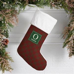 Christmas Custom Pattern Personalized Ivory Christmas Stockings - 37676-I