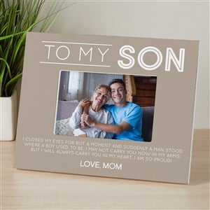 To My Son Personalized 4x6 Tabletop Frame - Horizontal - 37686