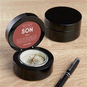 To My Son Personalized Navigator Compass-Black - 37697-BLK