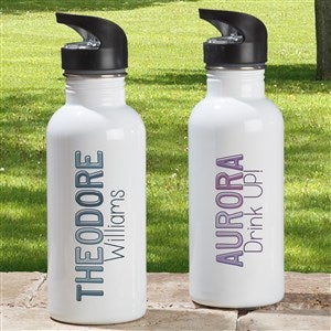 Ombre Name Personalized 20 oz. Water Bottle - 37703