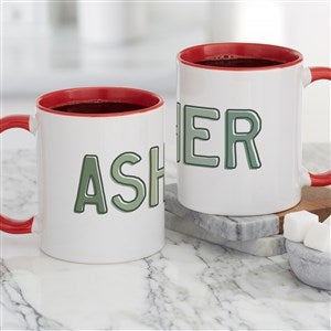 Ombre Name Personalized Coffee Mug 11 oz.- Red - 37706-R