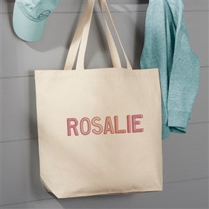 Ombre Name Personalized Canvas Tote Bag- 20" x 15" - 37711-L