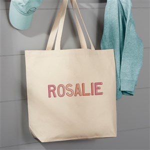 Ombre Name Personalized Canvas Tote Bag- 20" x 15" - 37711-L