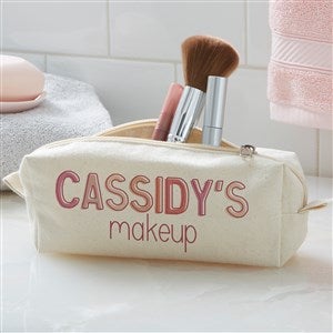 Ombre Name Personalized Canvas Cosmetic Case - 37712