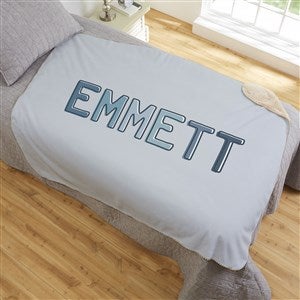 Ombre Name Personalized 50x60 Sherpa Blanket - 37722-S