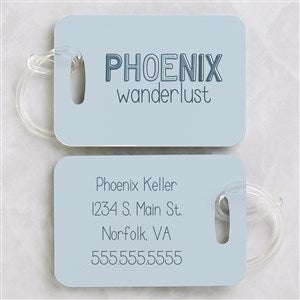 Ombre Name Personalized Luggage Tag 2 Pc Set - 37724
