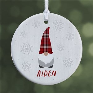 Christmas Gnome Personalized Ornament- 2.85" Glossy - 1 Sided - 37729-1S