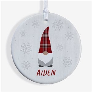 Christmas Gnome Personalized Ornament- 2.85 Glossy - 1 Sided - 37729-1S