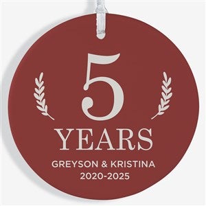 Love Everlasting Personalized Ornament- 3.75 Matte - 1 Sided - 37733-1L