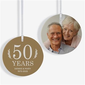 Love Everlasting Personalized Ornament- 3.75 Matte - 2 Sided - 37733-2L