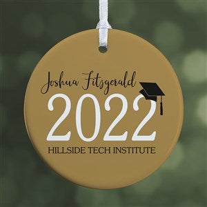 Classic Graduation Personalized Ornament- 2.85