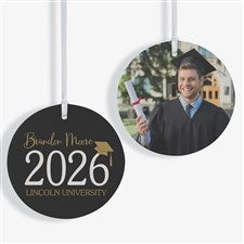 Classic Graduation Personalized Ornament- 3.75 Matte - 2 Sided - 37737-2L