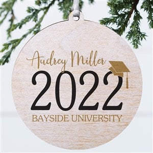 Classic Graduation Personalized Ornament- 3.75