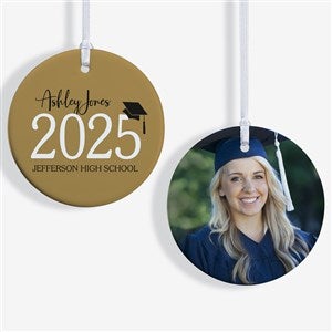 Classic Graduation Personalized Ornament- 2.85 Glossy - 2 Sided - 37737-2S
