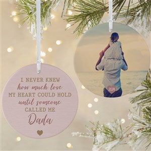 Love Being Called Daddy Photo Christmas Ornament - Large Matte 2-Sided - 37744-2L