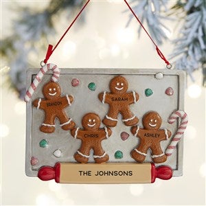Gingerbread Cookie Tray© Personalized Ornament- 4 Name - 37750-4