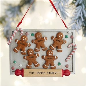 Gingerbread Cookie Tray© Personalized Ornament- 5 Name - 37750-5