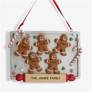 Gingerbread Cookie Tray© Personalized Ornament- 5 Name - 37750-5