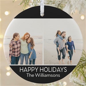 Family Photo Personalized Ornament- 3.75" Matte - 1 Sided - 37762-1L