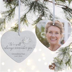 We Will Always Remember You Personalized Heart Ornament- 4