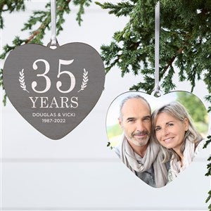 Love Everlasting Personalized Heart Ornament- 4