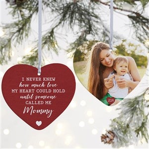 Love Being Called Mommy Personalized Heart Ornament- 4" Matte - 2 Sided - 37778-2L