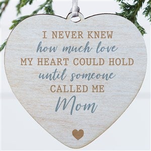 Love Being Called Mommy Personalized Heart Ornament- 4" Wood - 1 Sided - 37778-1W