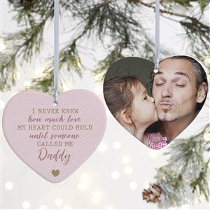 Love Being Called Daddy Personalized Heart Ornament- 4" Matte - 2 Sided - 37779-2L