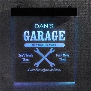 His Place Personalized Light Up Sign - Wrench - 37820-W