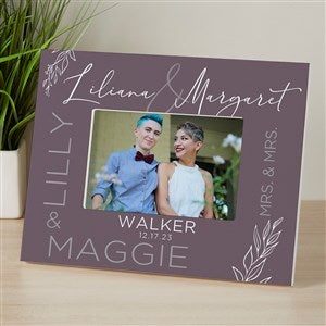 Elegant Couple Personalized Wedding 4x6 Tabletop Frame- Horizontal - 37822-H