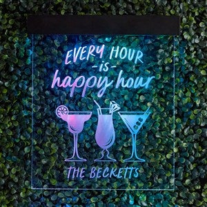 Happy Hour Custom LED Sign - 37848