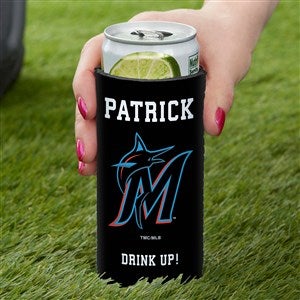 MLB Miami Marlins Personalized Slim Can Holder - 37856