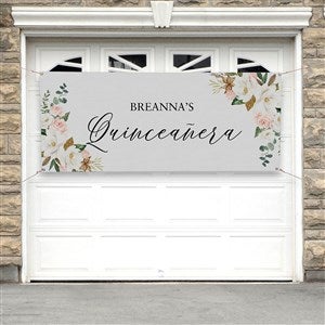 Quinceañera Personalized Birthday Banner - 30x72 - 37878