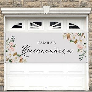 Quinceañera Personalized Birthday Banner - 45x108 - 37878-L