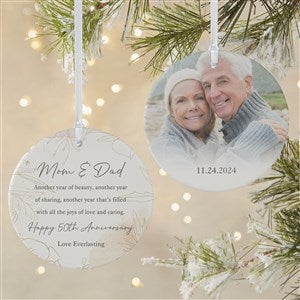 To My Parents Personalized Ornament- 3.75" Matte - 2 Sided - 37883-2L