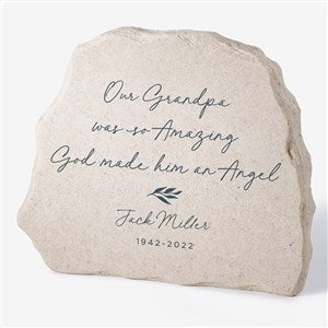 So Amazing God Made An Angel Personalized Standing Garden Stone - 37886