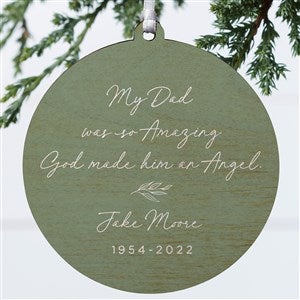 So Amazing God Made An Angel Personalized Ornament- 3.75