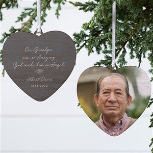 So Amazing God Made An Angel  Personalized Heart Ornament- 4