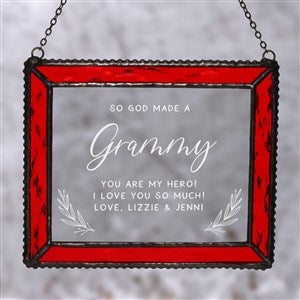 So God Made… Personalized Suncatcher-Red - 37918-R