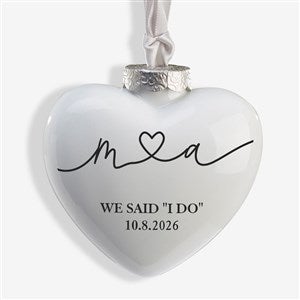 Drawn Together By Love Personalized Deluxe Heart Ornament - 37979