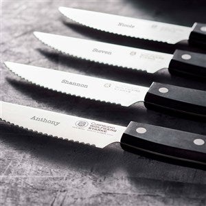 Wolfgang Starke™ Engraved 4-Piece Family Steak Knife Set - 37987D-F