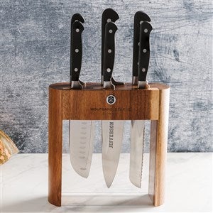 Wolfgang Starke™ Engraved 7-Piece Knife Block Set - 38018D