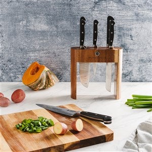 Wolfgang Starke Engraved 7-Piece Knife Block Set