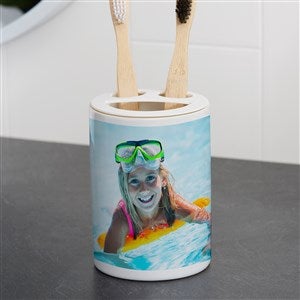 Personalized Photo Ceramic Toothbrush Holder - 38028