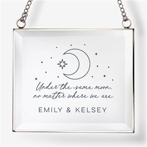 Under The Same Moon Personalized Glass Suncatcher - 38034