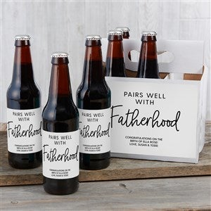 Personalized Beer Bottle Carrier - Pairs Well With - 38046-C
