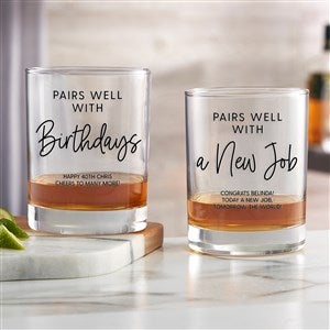 Pairs Well With...Printed 14oz. Whiskey Glass - 38050